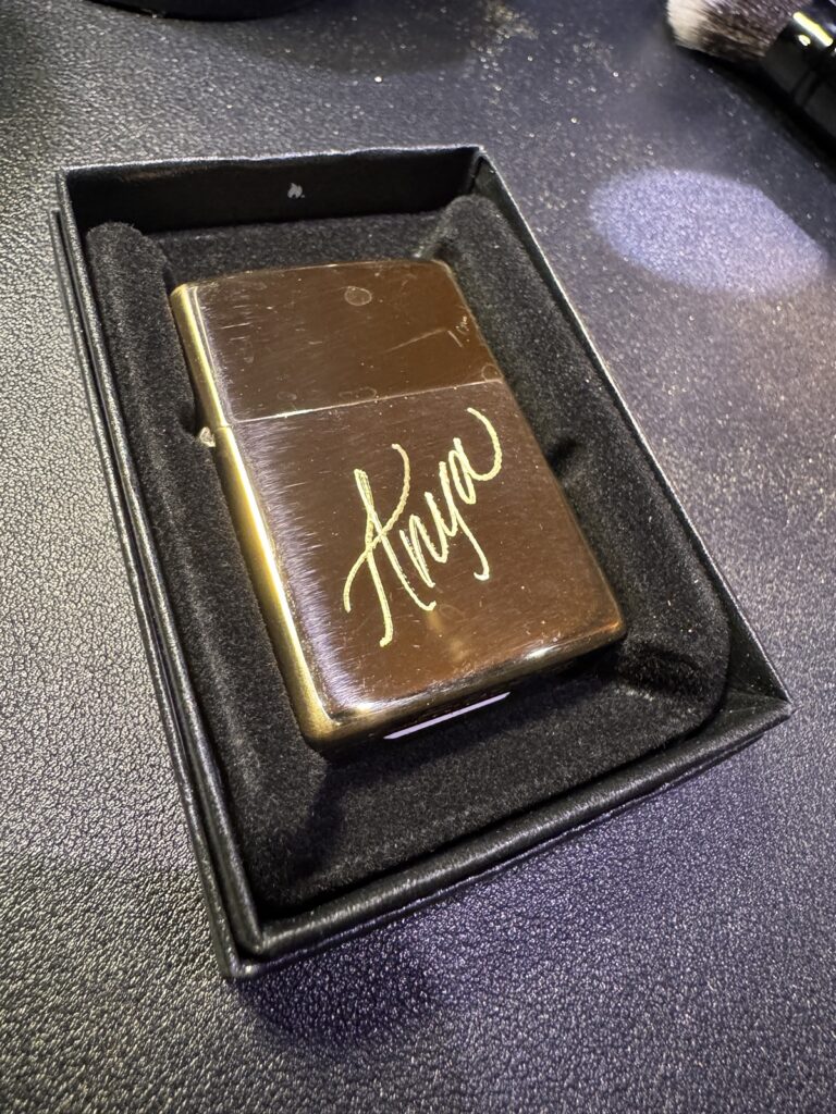Hand Engraved Zippo Lighters for a TV Show Premiere
